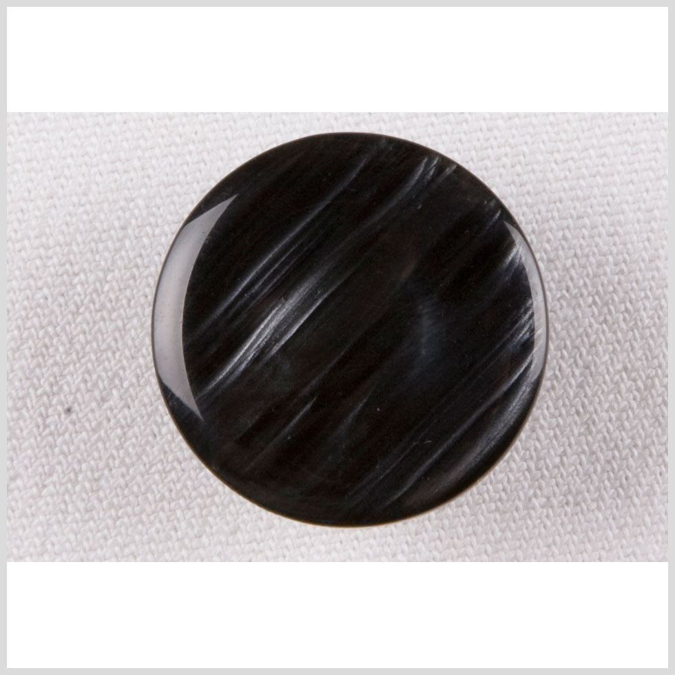 Plastic Shank Back Button - 40L/25.5mm - Black and Silver Shimmering Streaks - Joann Fabrics