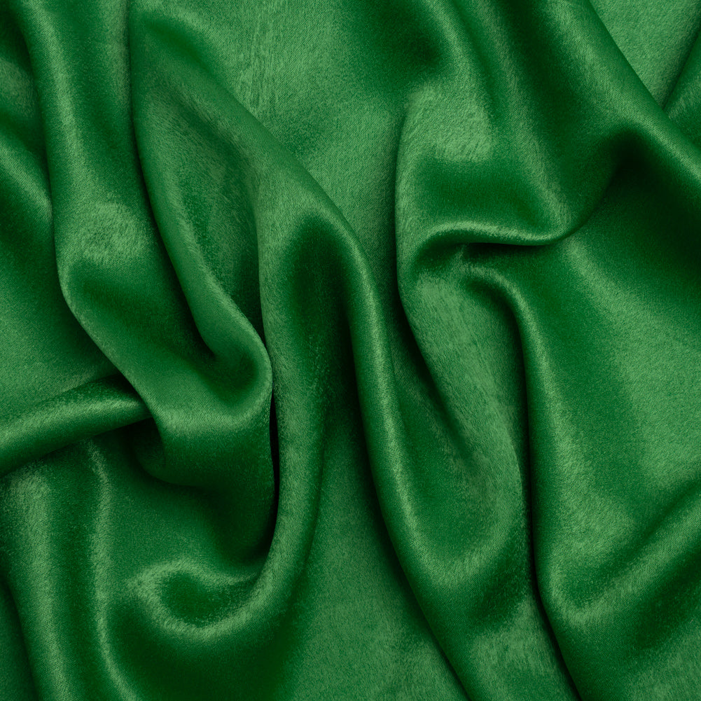 Washed Polyester Satin - Kelly Green - Designer Deadstock - Joann Fabrics