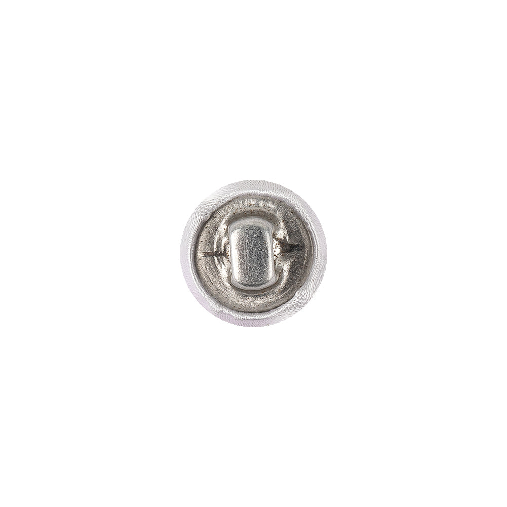 White Fabric Covered Low Domed Shank Back Button - 18L/11.5mm - Joann Fabrics