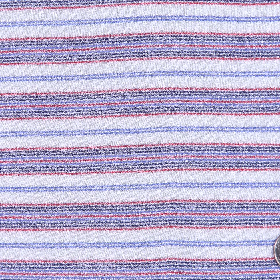 Italian Red, White and Blue Pencil Striped Cotton Knit - Joann Fabrics