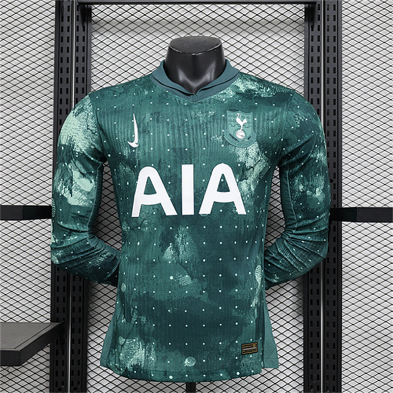 2024/2025 Long Sleeve Tottenham Third Away Player Version Football Shirt 1:1 Thai Quality