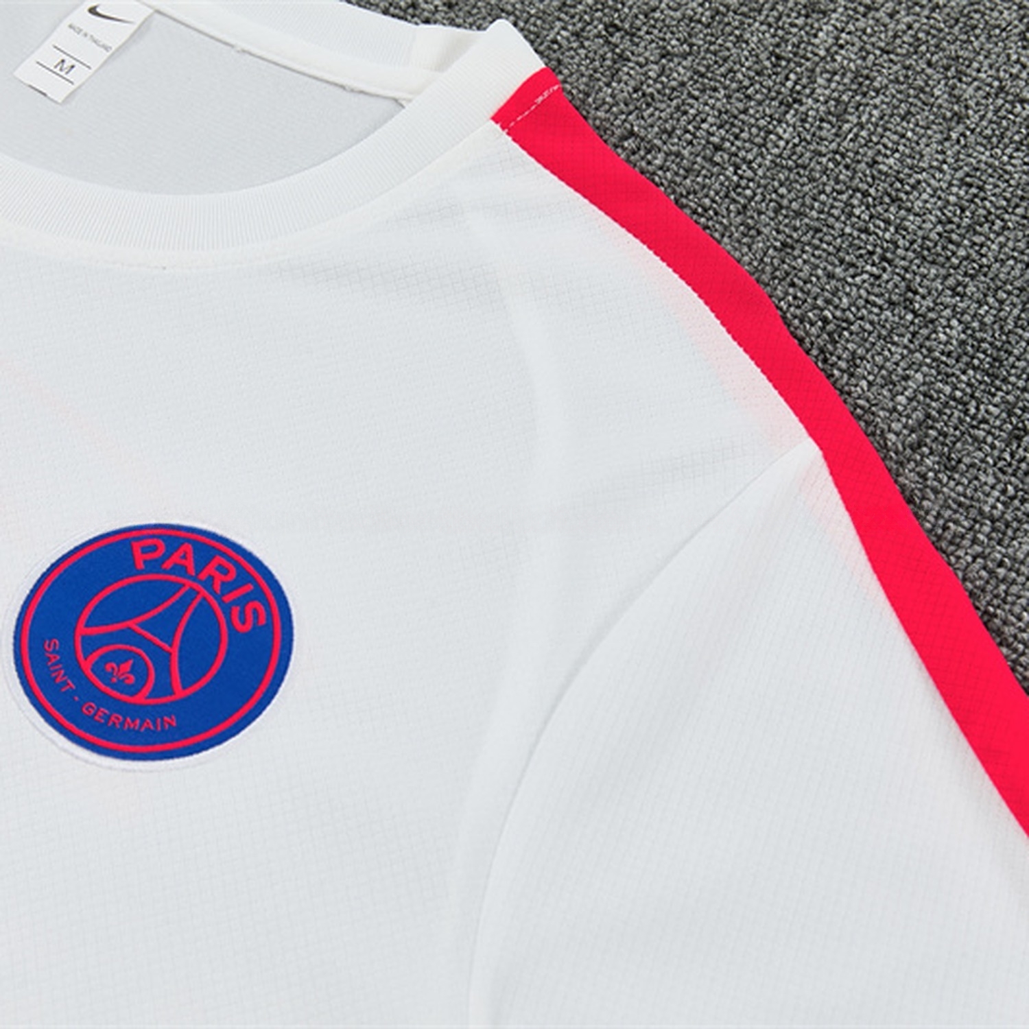 Paris Saint-Germain PSG 26-27 Kids Short-Sleeve Training Set - White Top & Black Shorts - UnitedFutballJersey