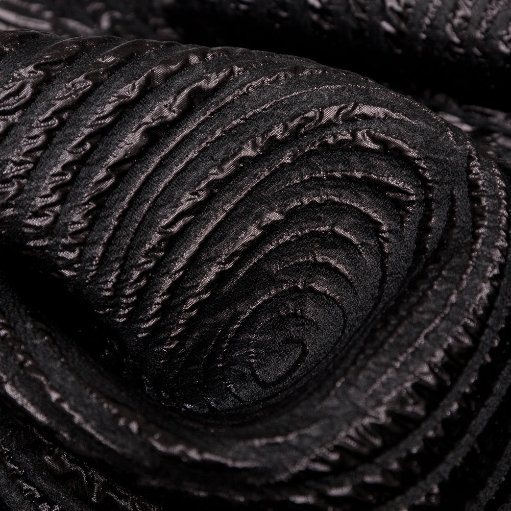 Metallic Black Spirals Luxury Organza Brocade - Joann Fabrics