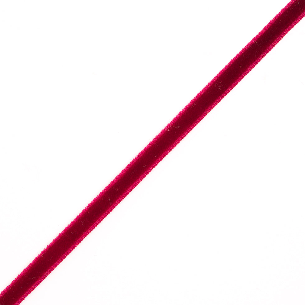 Single Faced Velvet Ribbon Made in Italy - 1/8