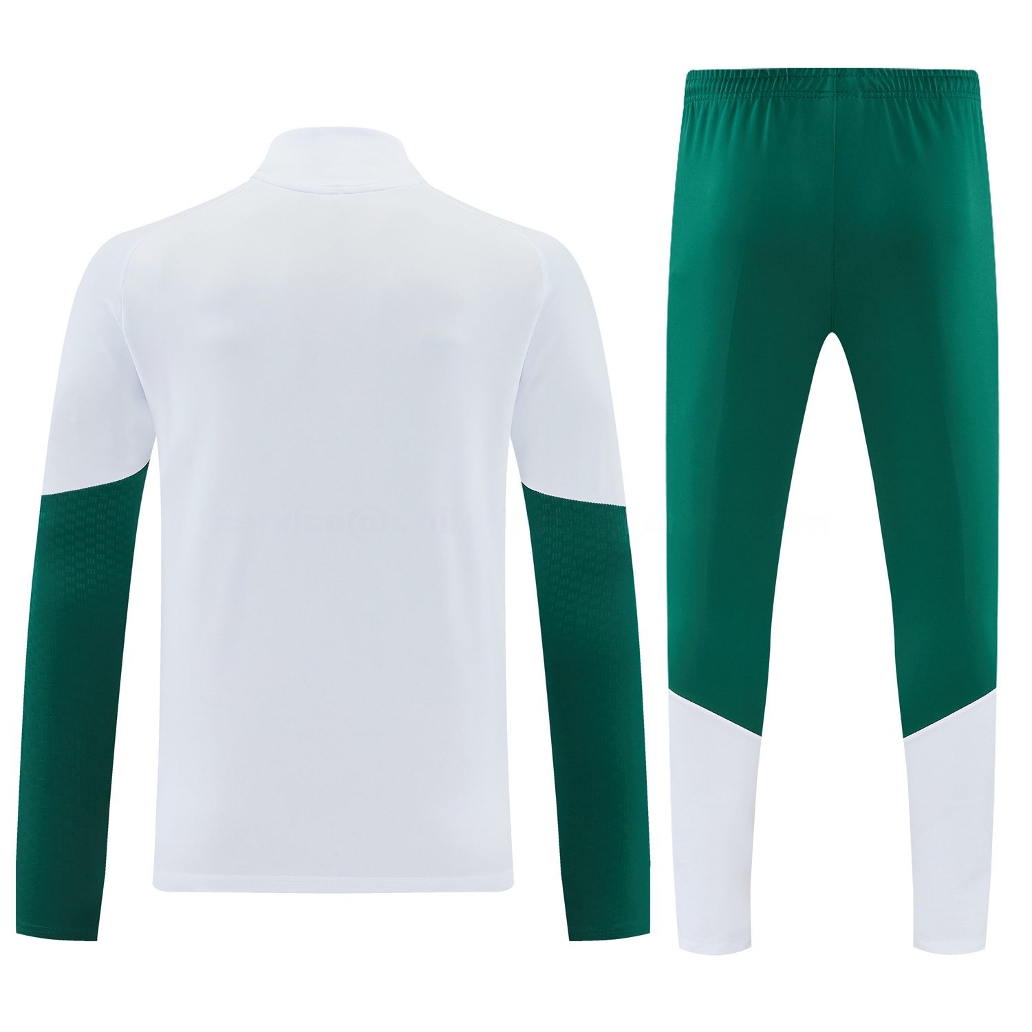 Italy 2026 Long Sleeve Training Set - White Top & Green Pants - UnitedFutballJersey