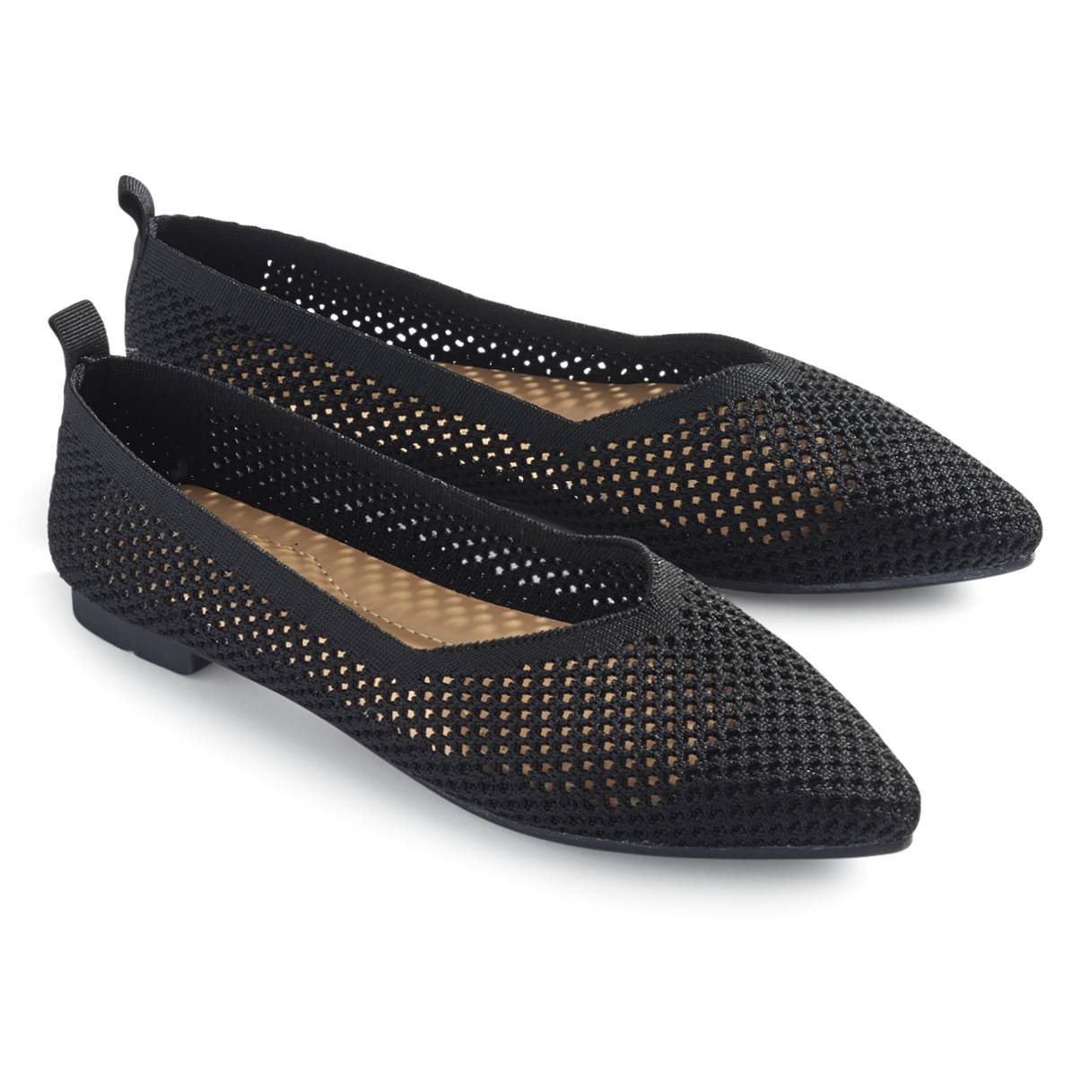 Feminine Woven Flats, Pointed Toe, Easy, Comfortable Fit - Northstyle Catalog