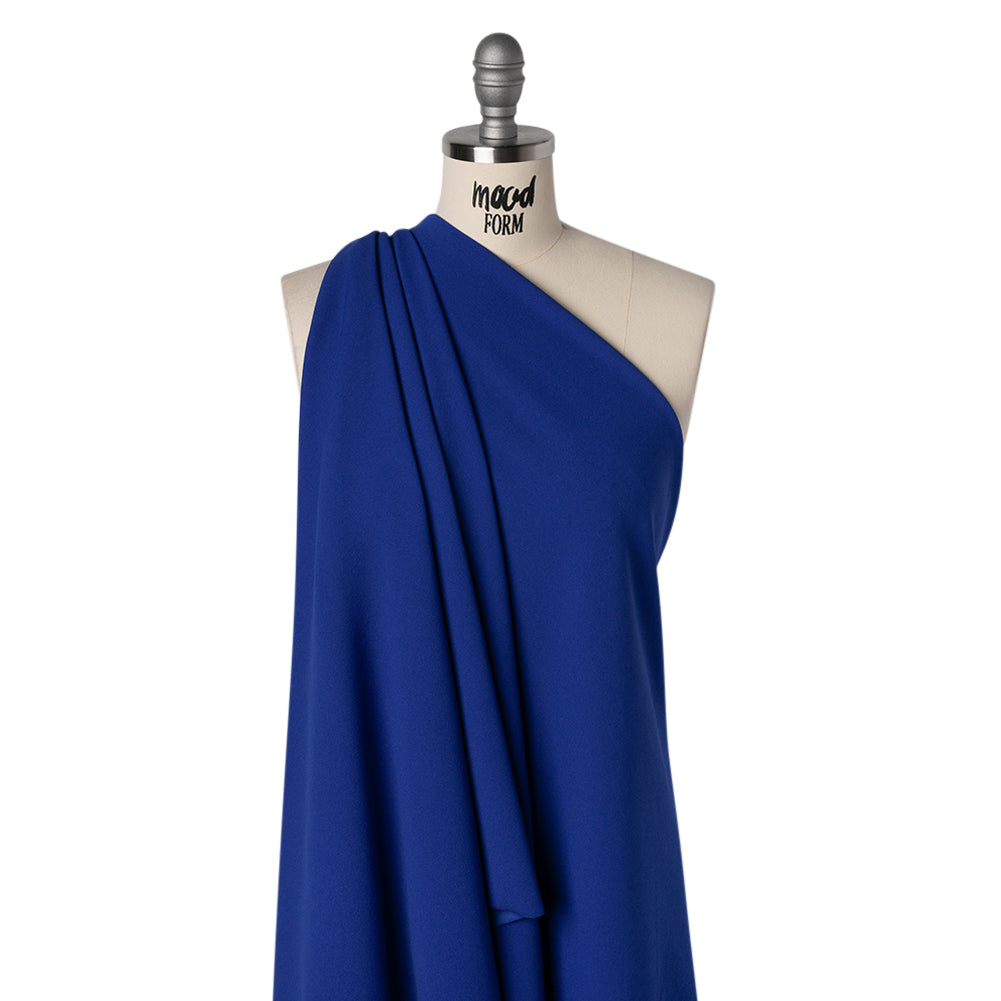 Stretch Polyester Crepe Double Knit - Lapis Blue - Designer Deadstock - Joann Fabrics