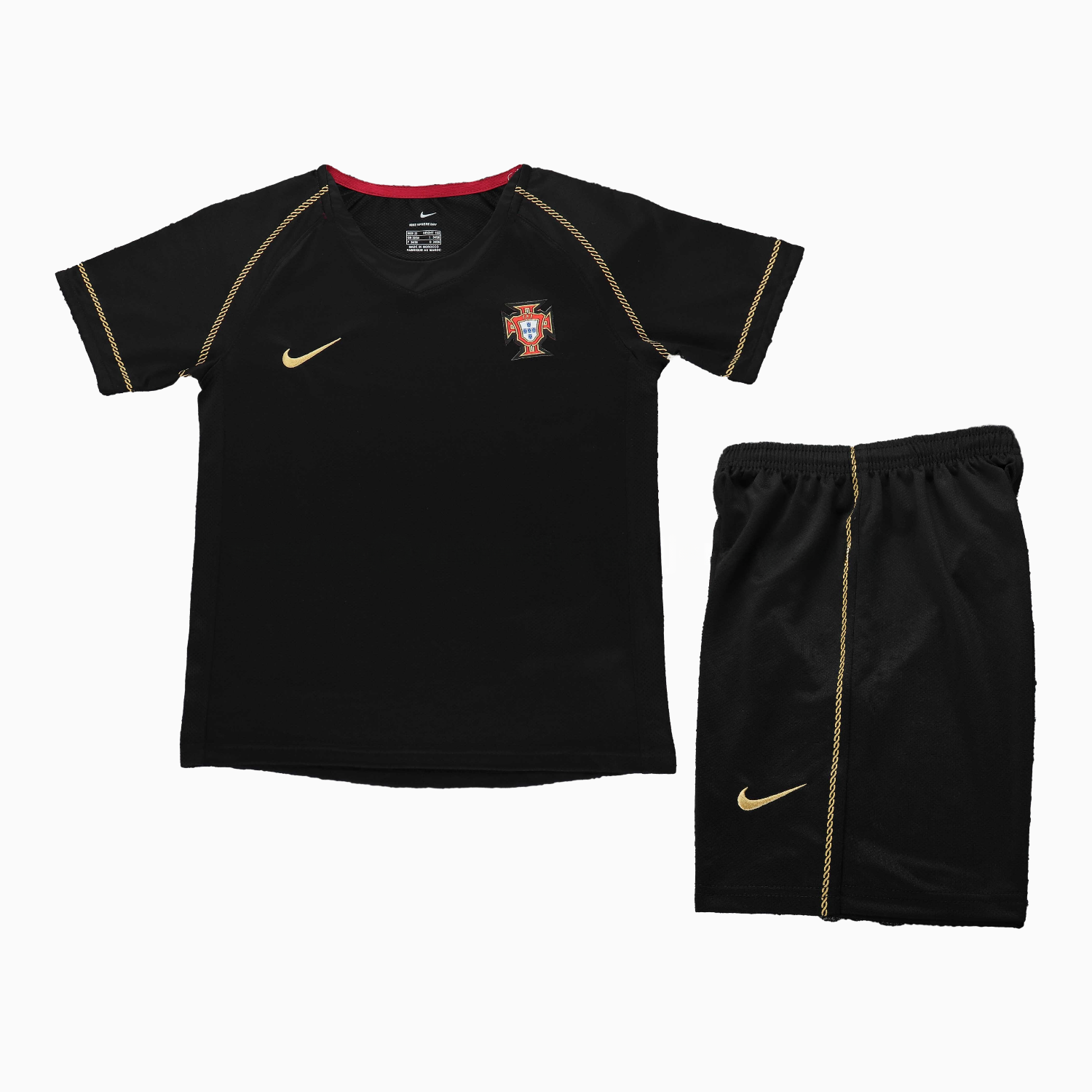 Retro Portugal 2006 Away Kids Kit - UnitedFutballJersey