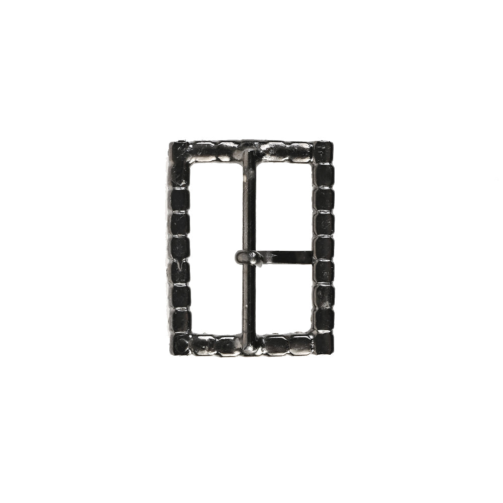 Swarovski Gunmetal Rectangular Rhinestone Buckle - 1.125