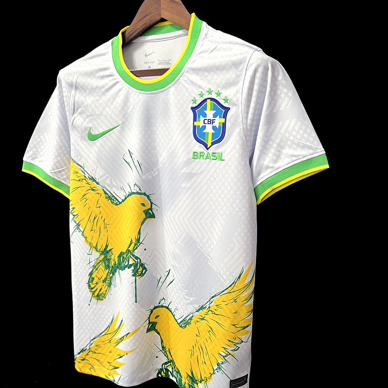 2024/2025 Brazil White Graffiti Edition Football Shirt 1:1 Thai Quality