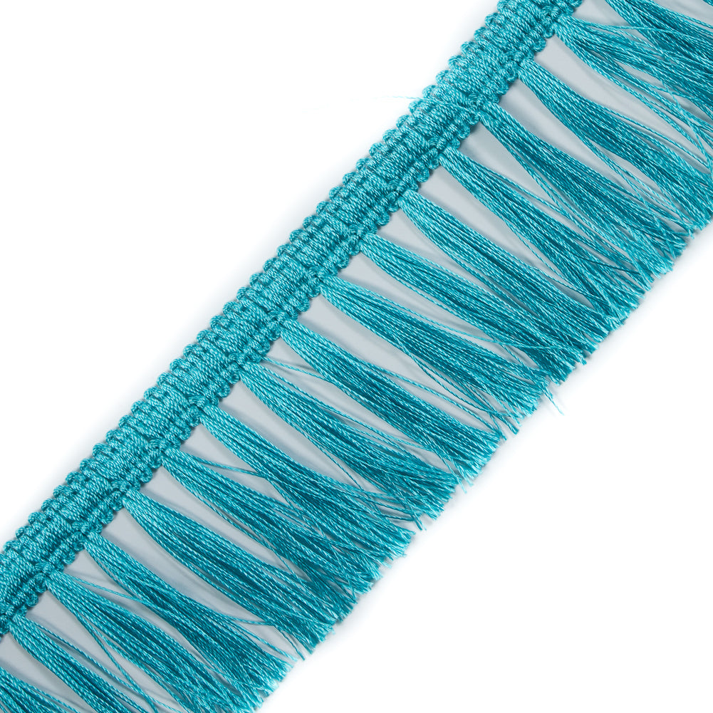 Italian Turquoise Tassel Fringe - 2.5