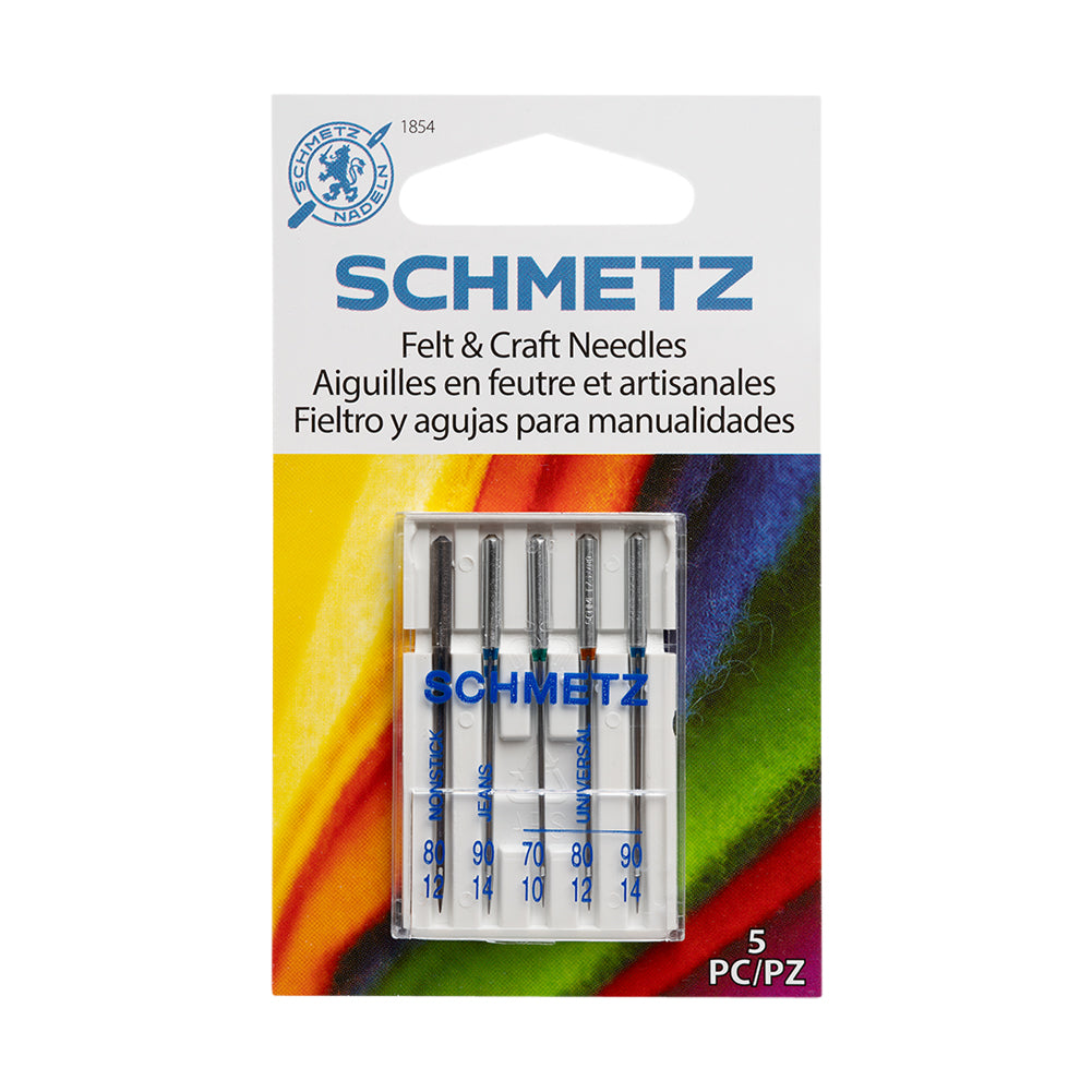 Schmetz Felt and Craft Machine Needles - Assorted Sizes and Types - 5 ct - Joann Fabrics