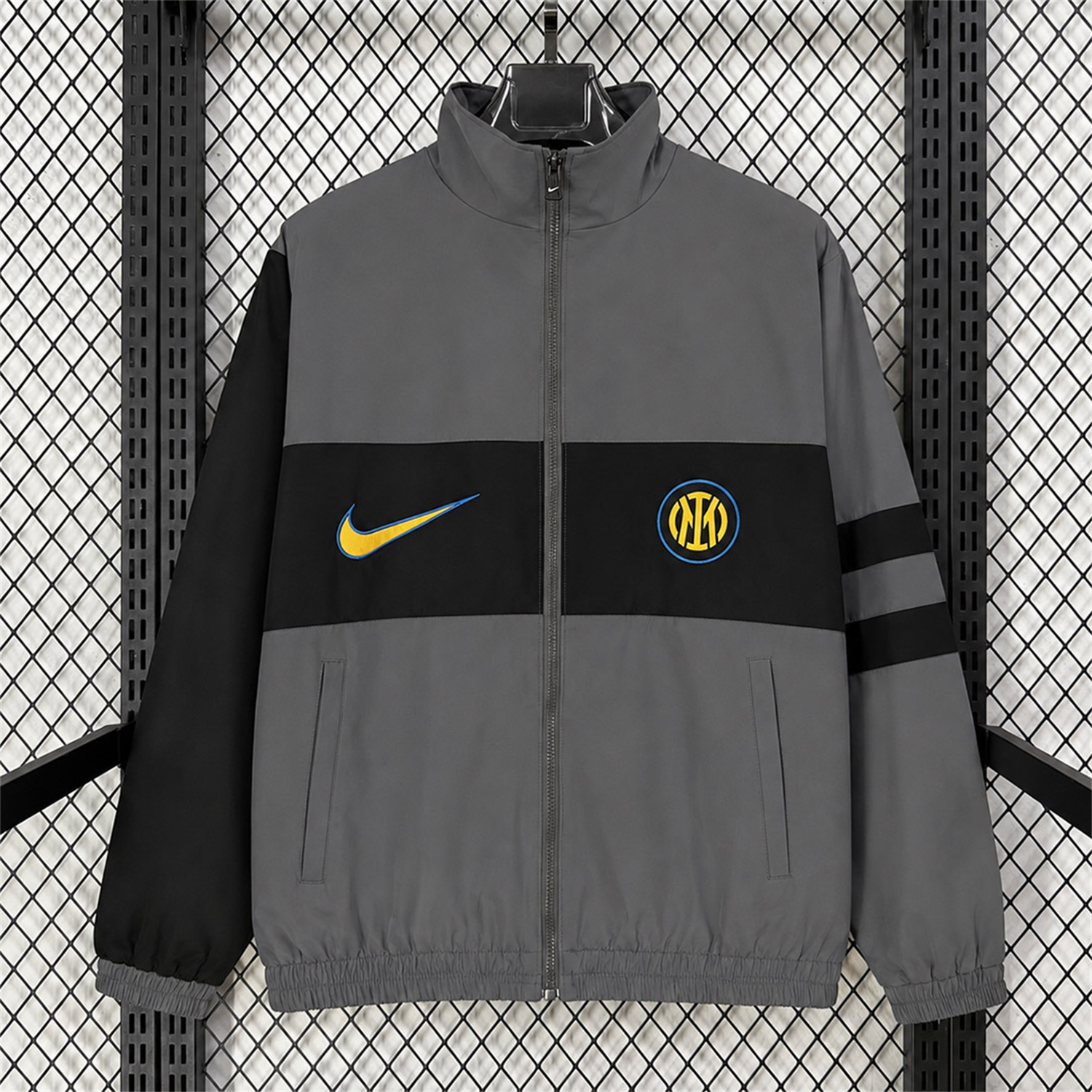 Inter Milan 26-27 I96 Grey Windbreaker - UnitedFutballJersey