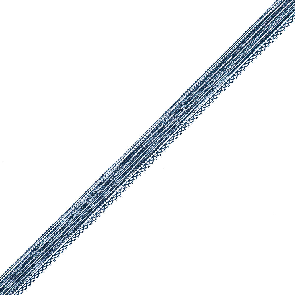Navy European Crochet Lace Trim - 1