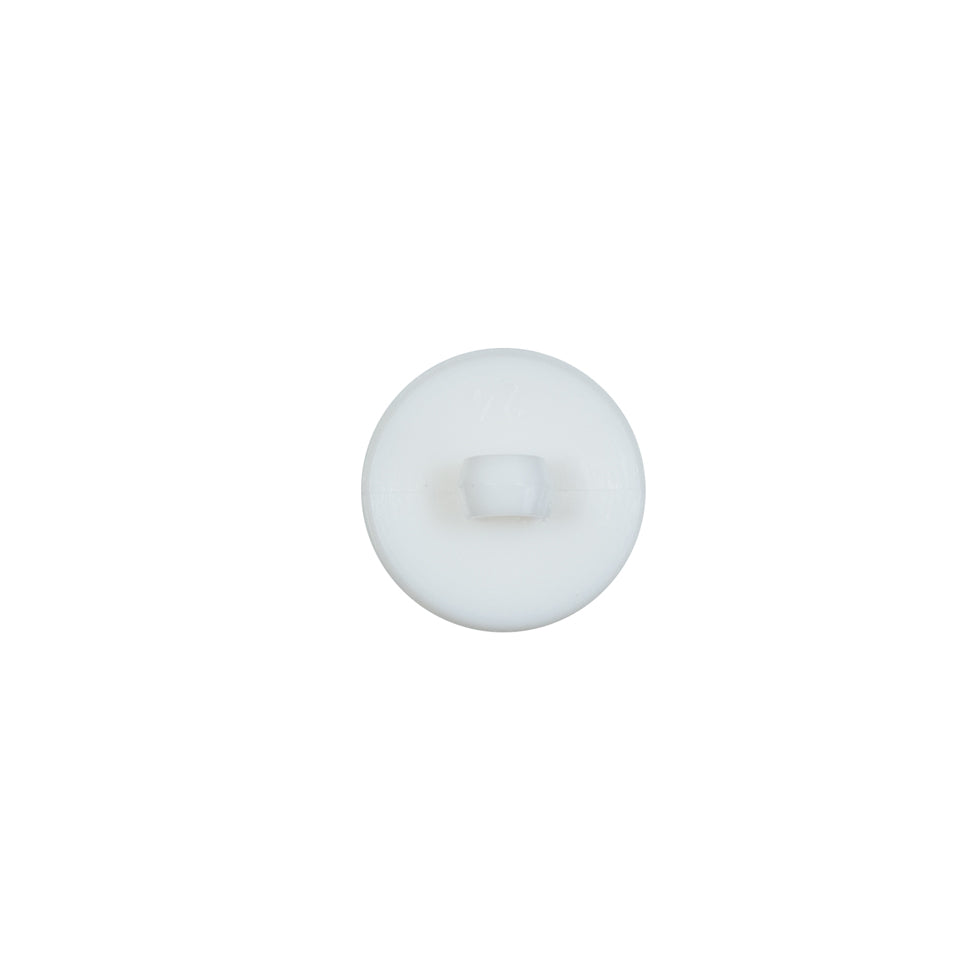 Italian White Plated Bevel-Cut Button - 18L/11.5mm - Joann Fabrics