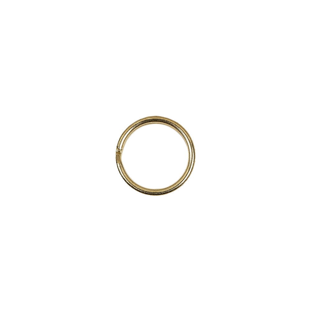 Gold Metal Split Keychain Ring - 0.375