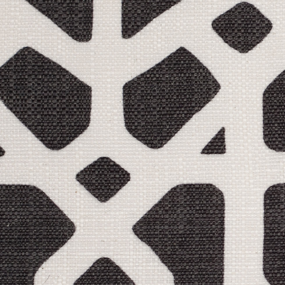 Spanish Black/White Geometric Poly/Cotton Canvas - Joann Fabrics