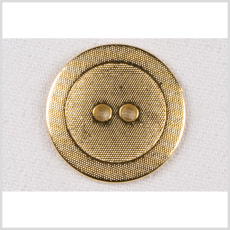 Metal 2-Hole Button - 40L/25.5mm - Gold Little Divots Textured - Joann Fabrics