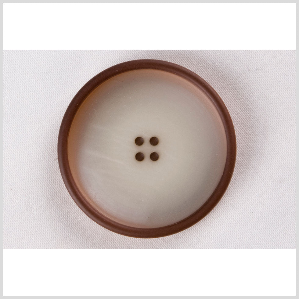 White Brown Plastic Button - 54L/34mm - Joann Fabrics