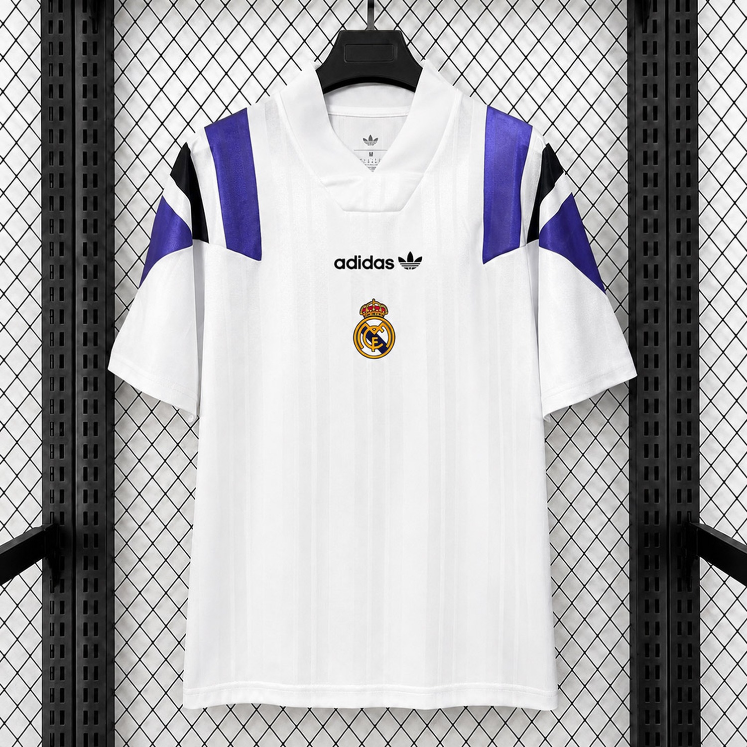 Real Madrid 26-27 Adidas Originals Retro Style White Purple Jersey - Fans Version - UnitedFutballJersey