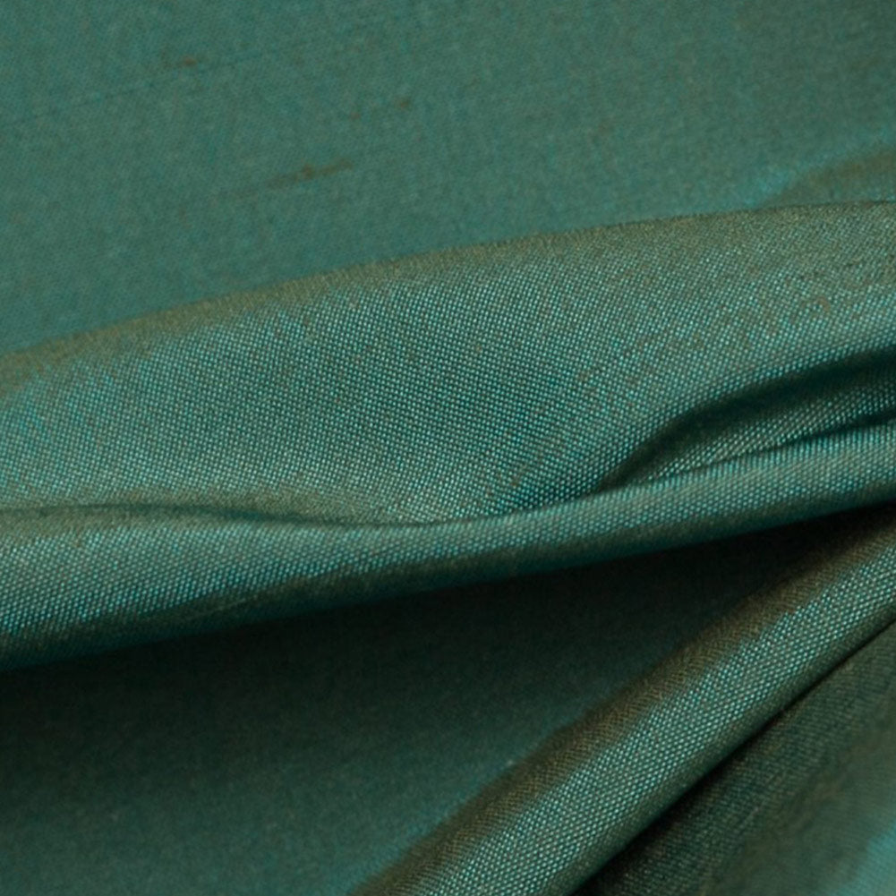 Silk Shantung - Iridescent Olive and Turquoise - Shantung Collection - Joann Fabrics