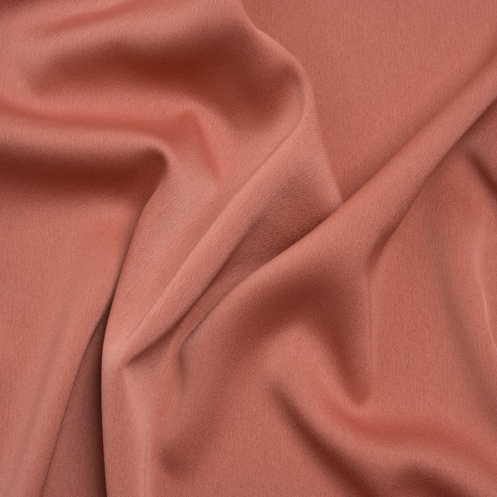 Stretch Polyester Crepe Back Satin - Spiced Coral - Deadstock - Joann Fabrics