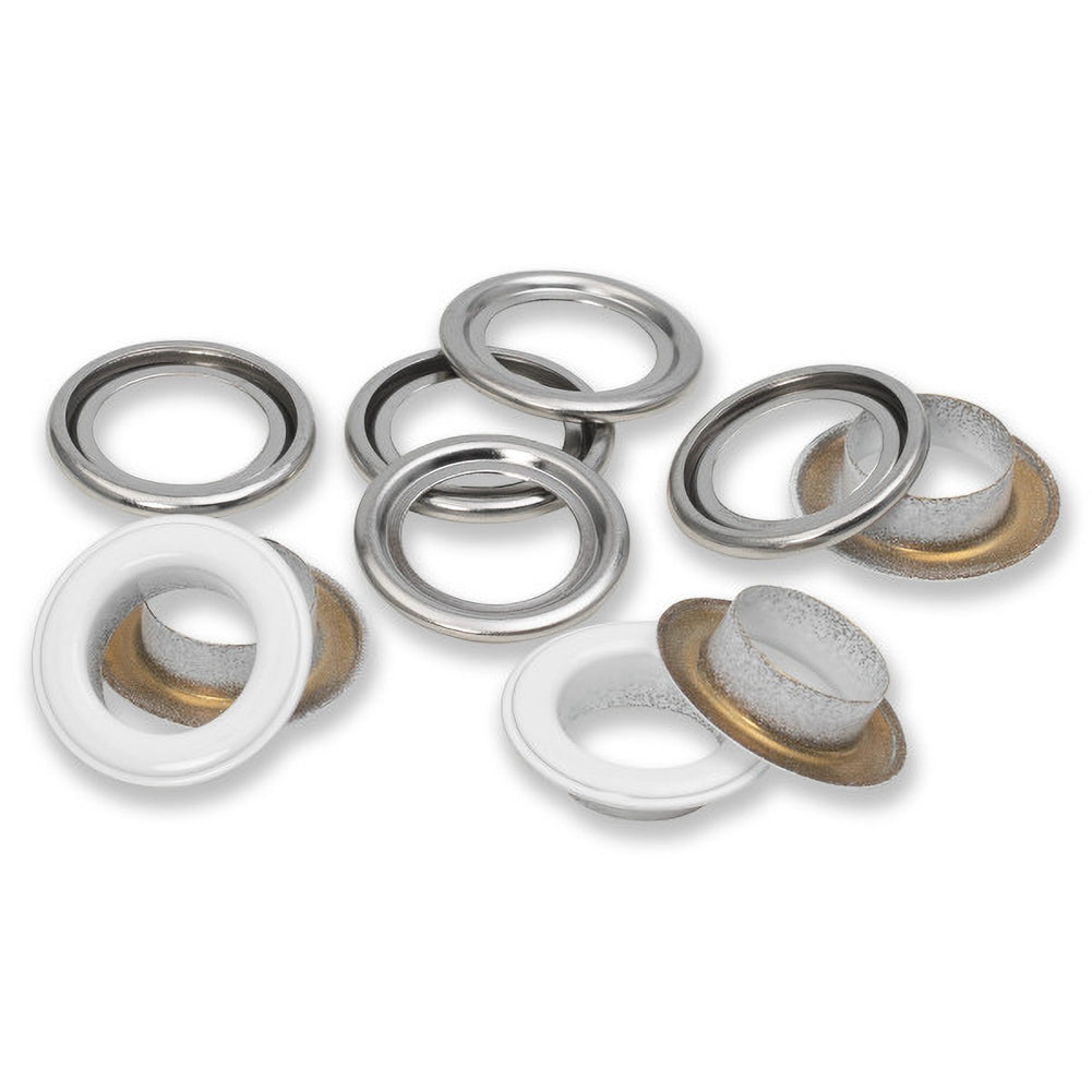 Prym Eyelets with Washers - White 14mm - 15pc - Joann Fabrics