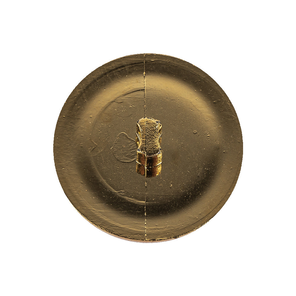 Metallic Gold and Ivory Plastic Shank Back Button - 40L/25.5mm - Joann Fabrics