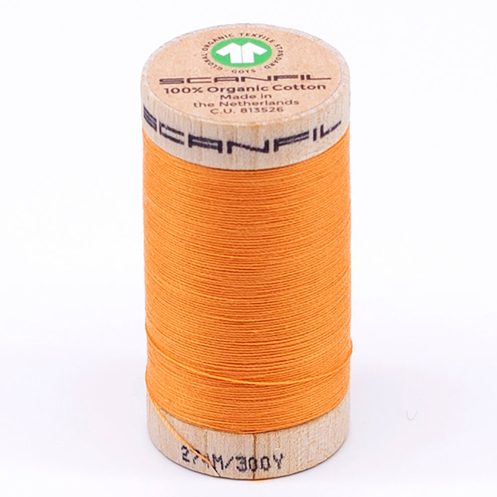 SCANFIL® 30wt Organic Pima Cotton Thread 300 yds - 4804 Blazing Orange - Joann Fabrics