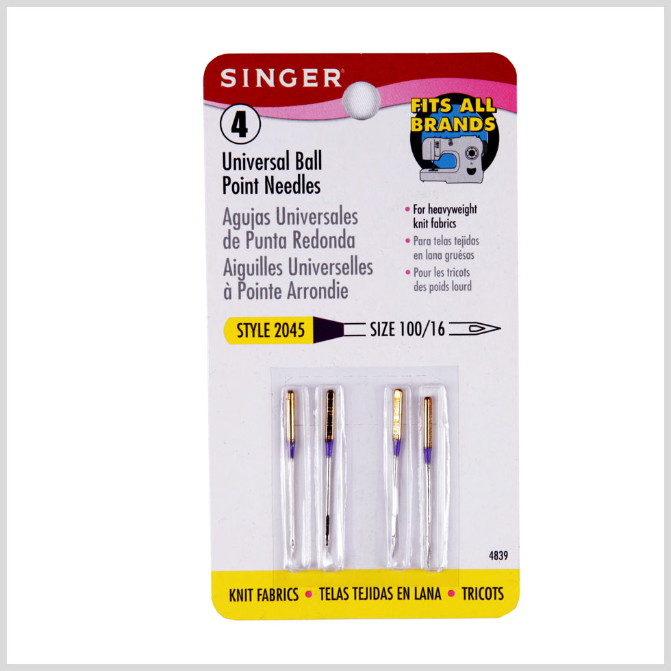 Singer Ballpoint Machine Needles Size 100/16 - Joann Fabrics
