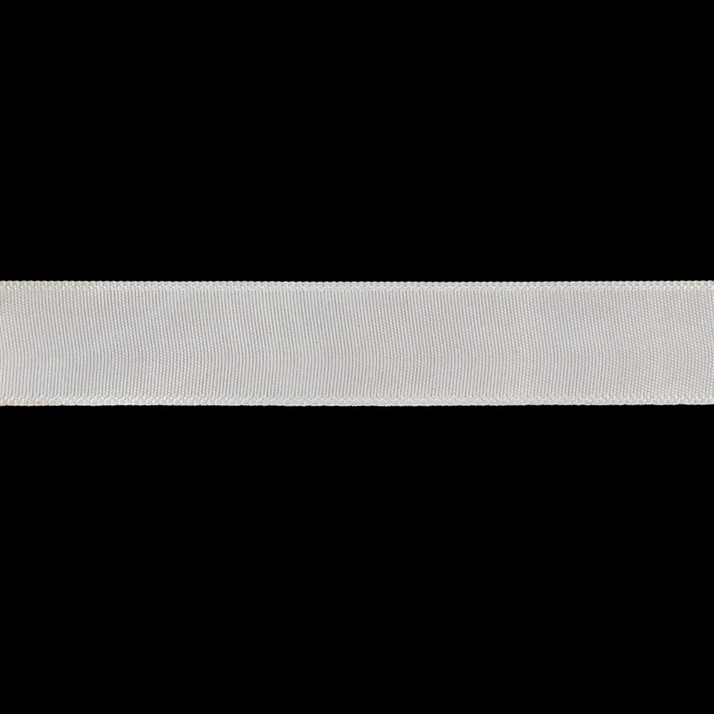 White Single Faced Satin Ribbon - 0.625