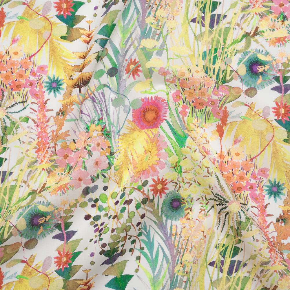 Liberty Fabrics Tana Lawn® - Tresco Multi Pastel - Yellow, Light Green and Baby Pink Painted Floral - Joann Fabrics