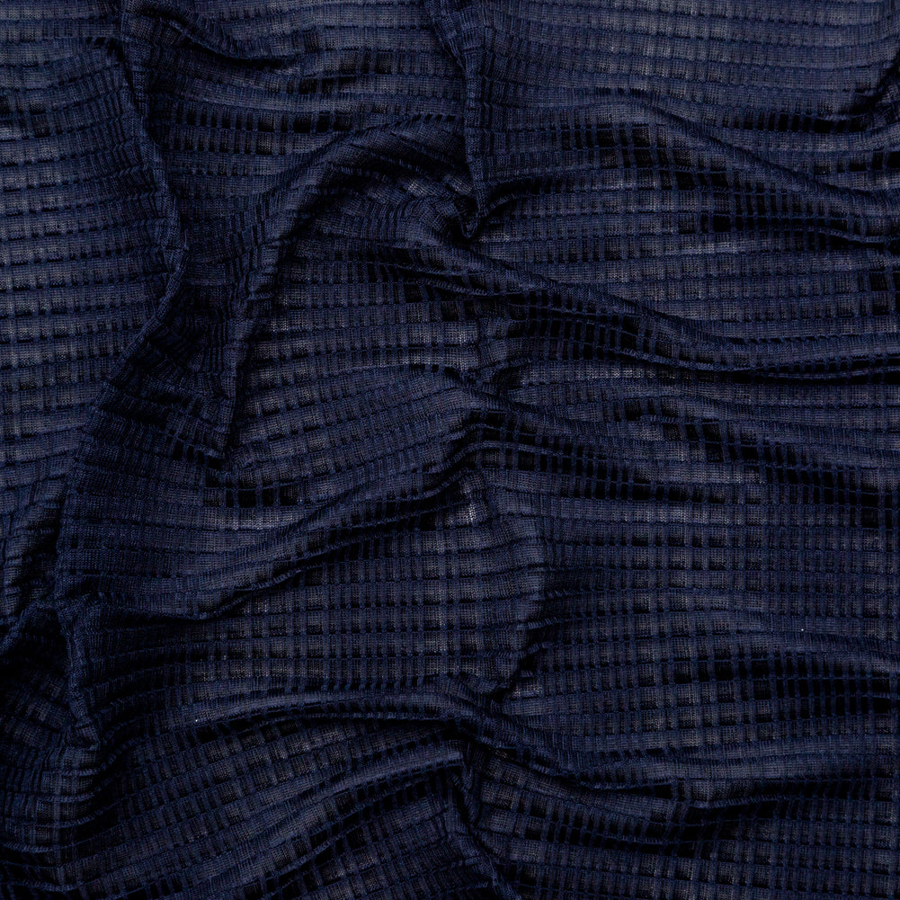 Navy Stretch Polyester Pleated Knit - Joann Fabrics