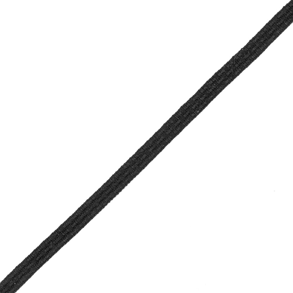 Black on Black Checkered Woven Trim - 0.625