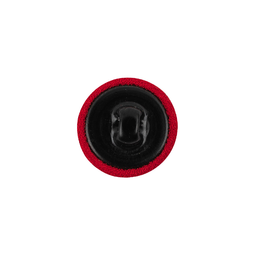 Salsa Red Chiffon Fabric Covered Smooth Top Silk and Metal Shank Back Button - 24L/15mm - Joann Fabrics