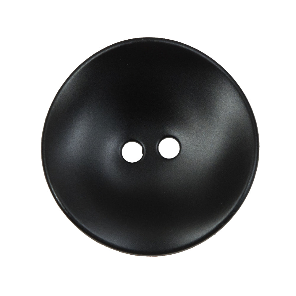 Matte Black Concaving 2-Hole Button - 44L/28mm - Joann Fabrics