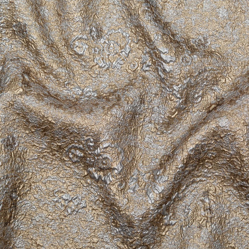 Gunmetal and Gold Luxury Metallic Brocade - Joann Fabrics
