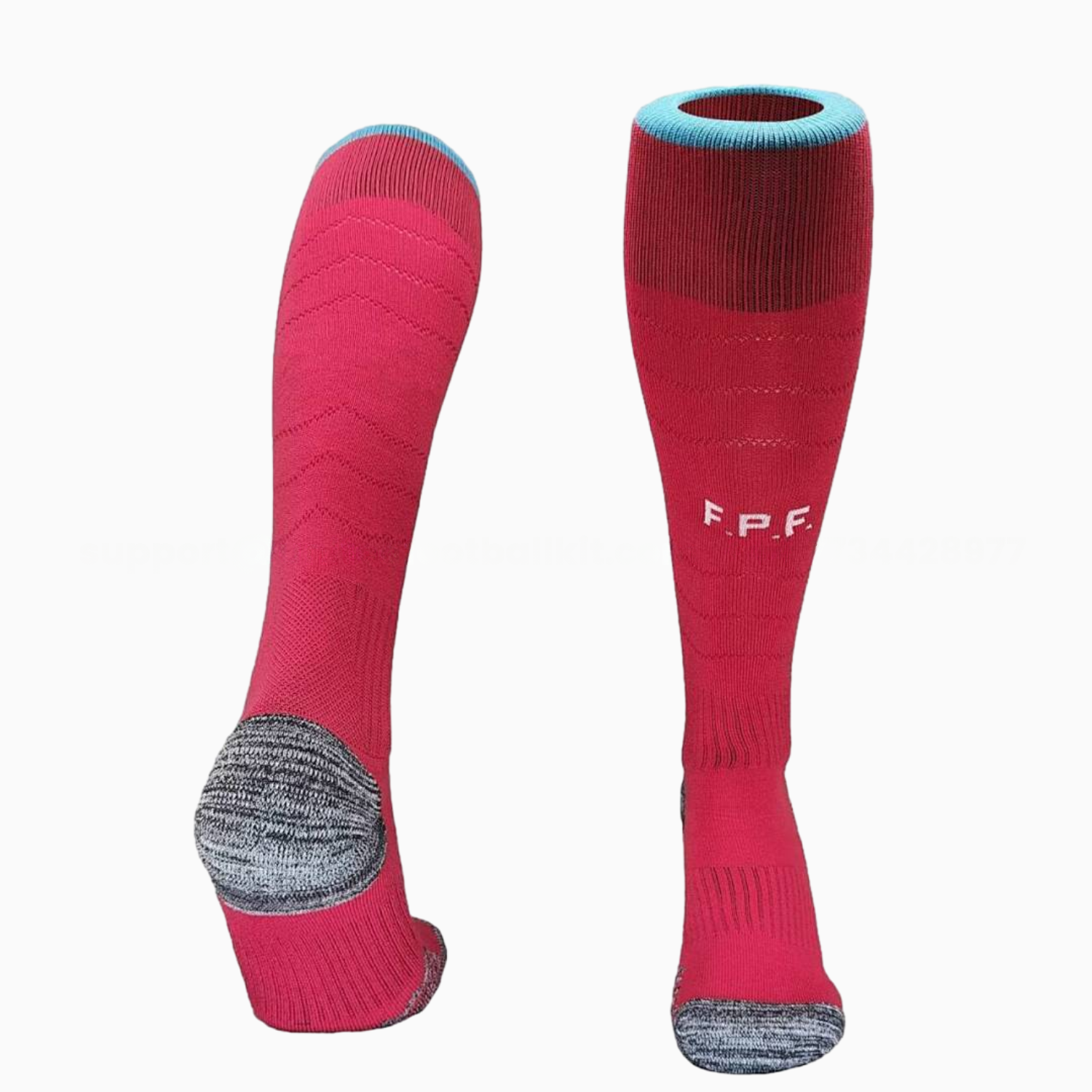 Portugal 2026 Home-B Socks - Red - UnitedFutballJersey