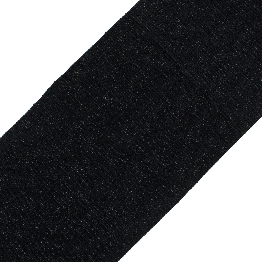 Black Sparkle Rib Knit Trim - 7