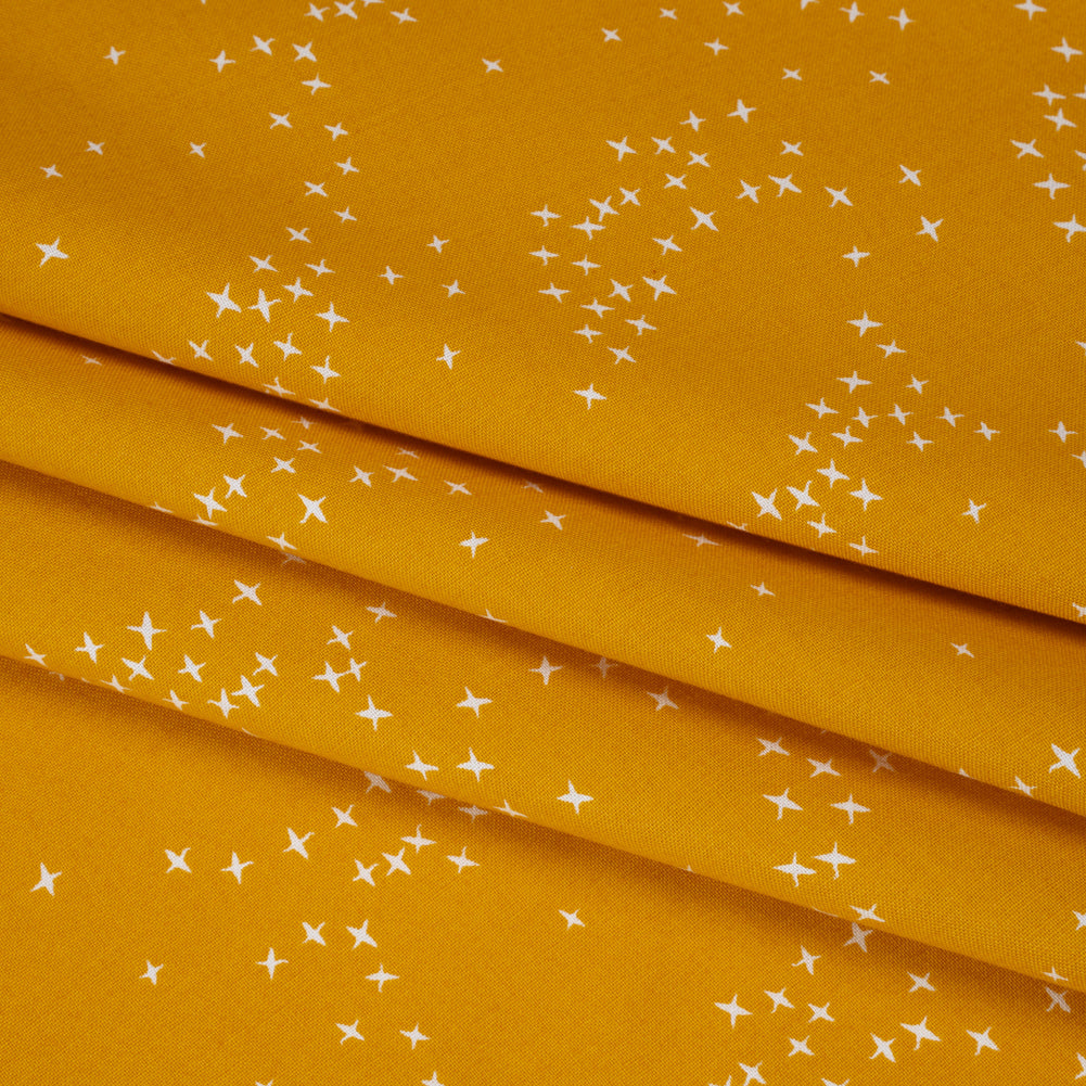 Printed Quilting Cotton by Ghazal Razavi for FIGO Studio - Yellow Birds - Seasons Basics Collection - Joann Fabrics