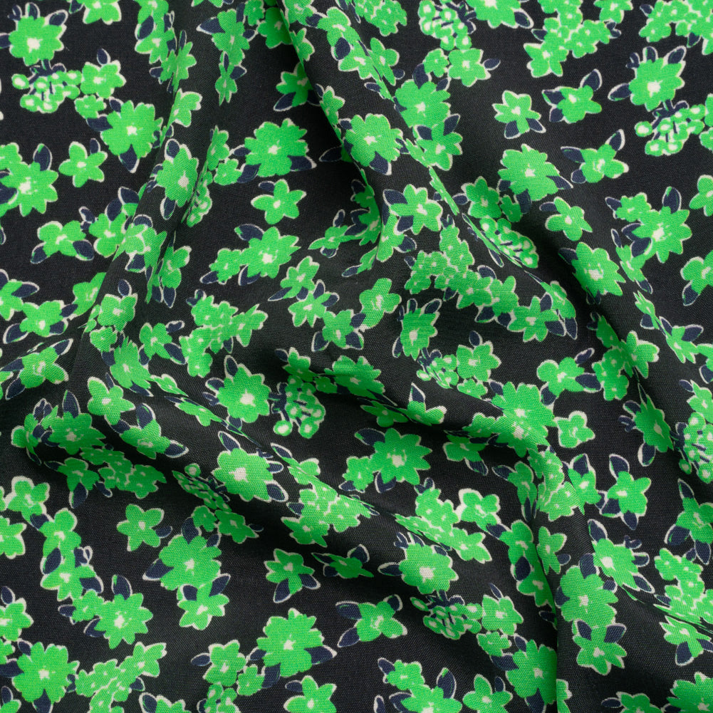 Sustainable Viscose Woven Print - Green Floral - Mood Exclusive Fields at Moher - Joann Fabrics