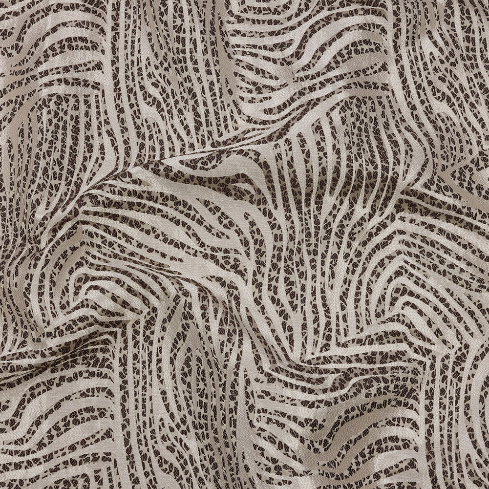 Drapery Jacquard - Slate Animal Stripes and Spots - British Imported - Joann Fabrics