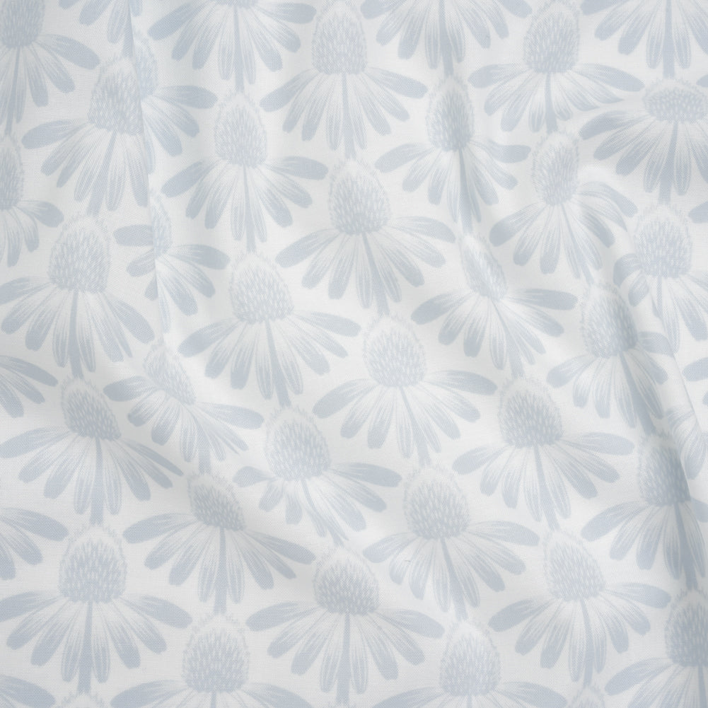 Printed Quilting Cotton by Anna Maria Textiles for Northcott - Cloud Coneflower Floral - Indelible Soft Collection - Joann Fabrics