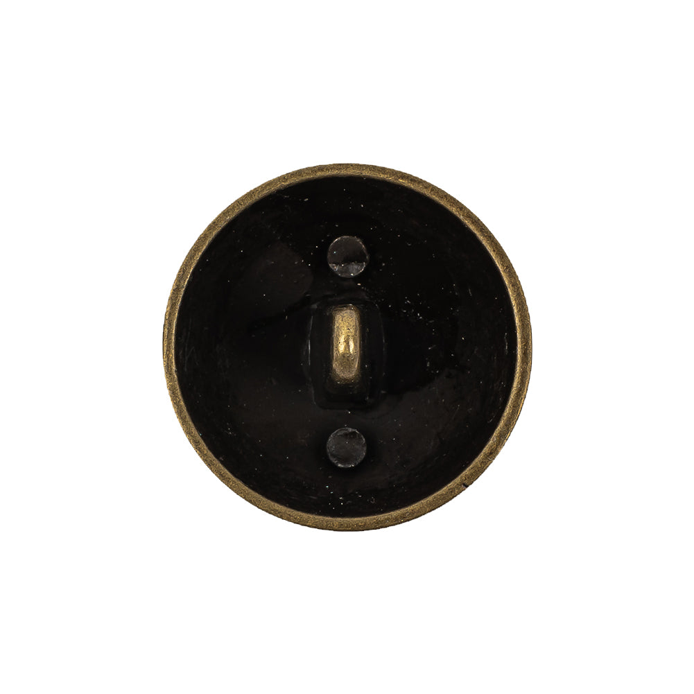 Bronze Floral Classical Dome Shaped Metal Coat Button - 36L/23mm - Joann Fabrics