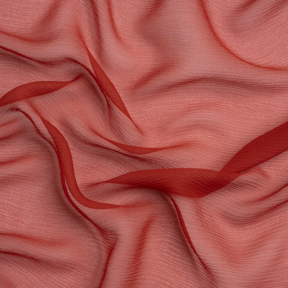 Crinkled Silk Chiffon - Rust - Premium Collection - Joann Fabrics