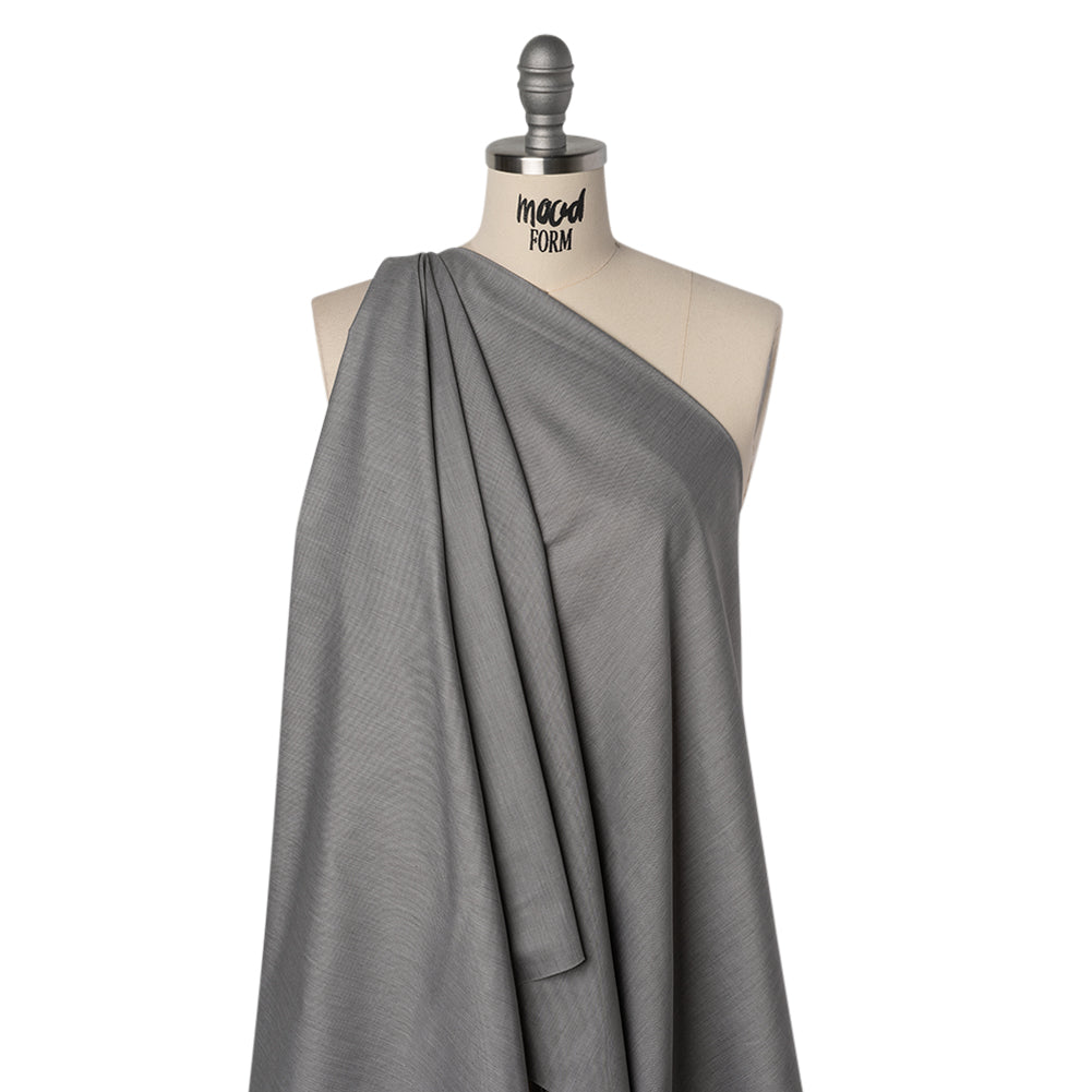 Polyester and Cotton Twill Shirting - Heathered Gray - Deadstock - Joann Fabrics