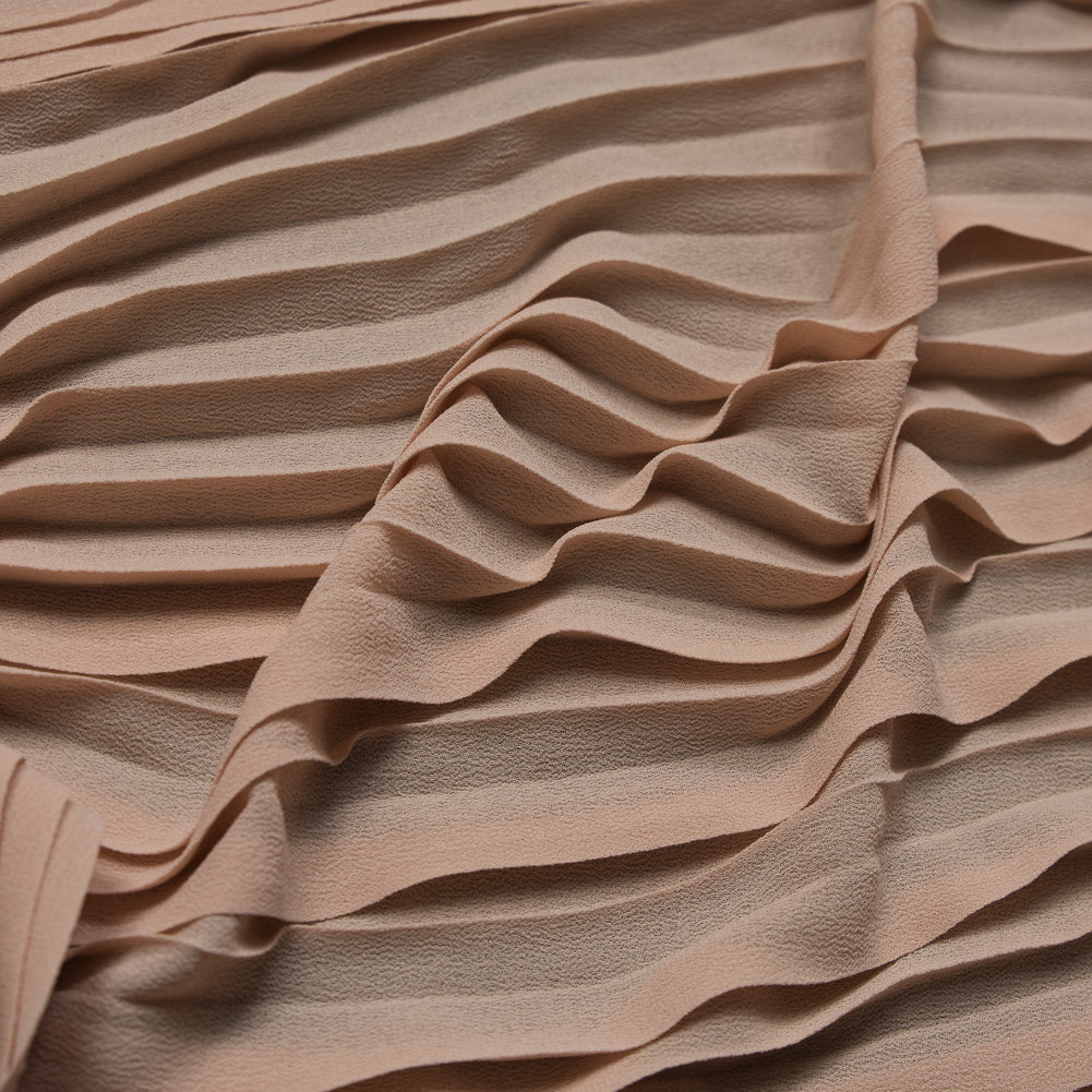 Accordion Pleated Chiffon - Beige - Etereo Collection - Joann Fabrics