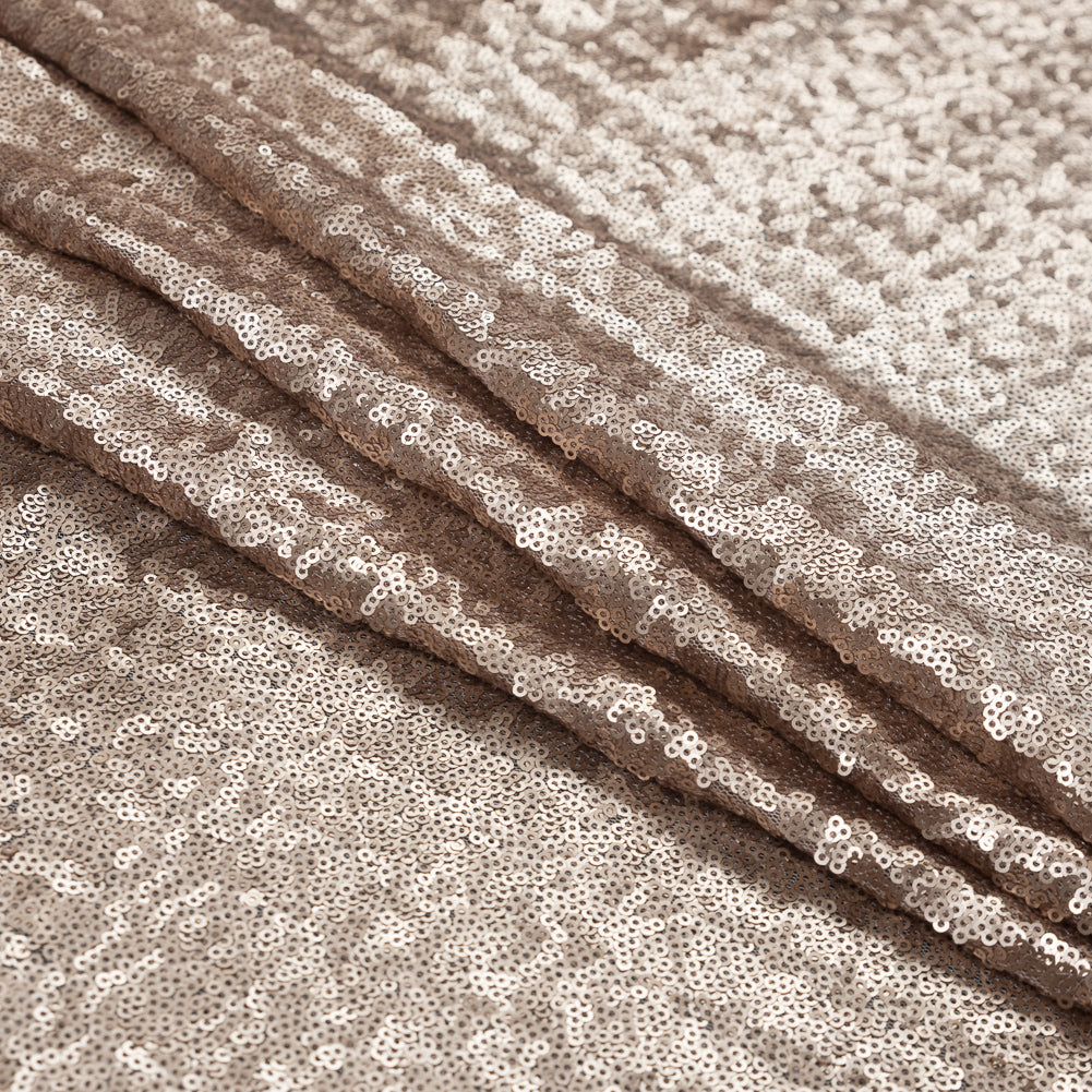 Mariah Champagne Baby Sequins on Mesh - Joann Fabrics