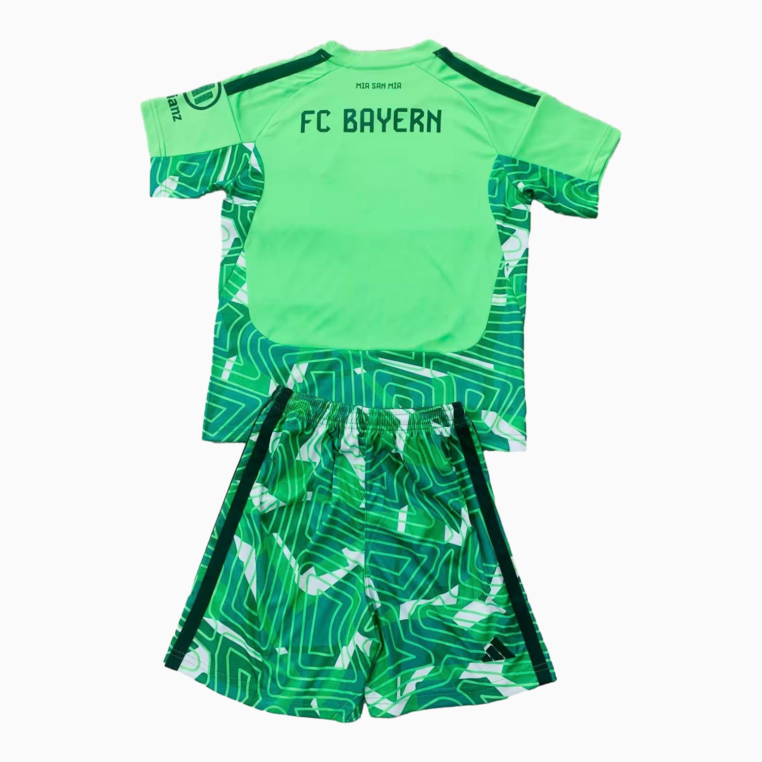 Bayern Munich 26-27 Green Goalkeeper Kids Kit - UnitedFutballJersey