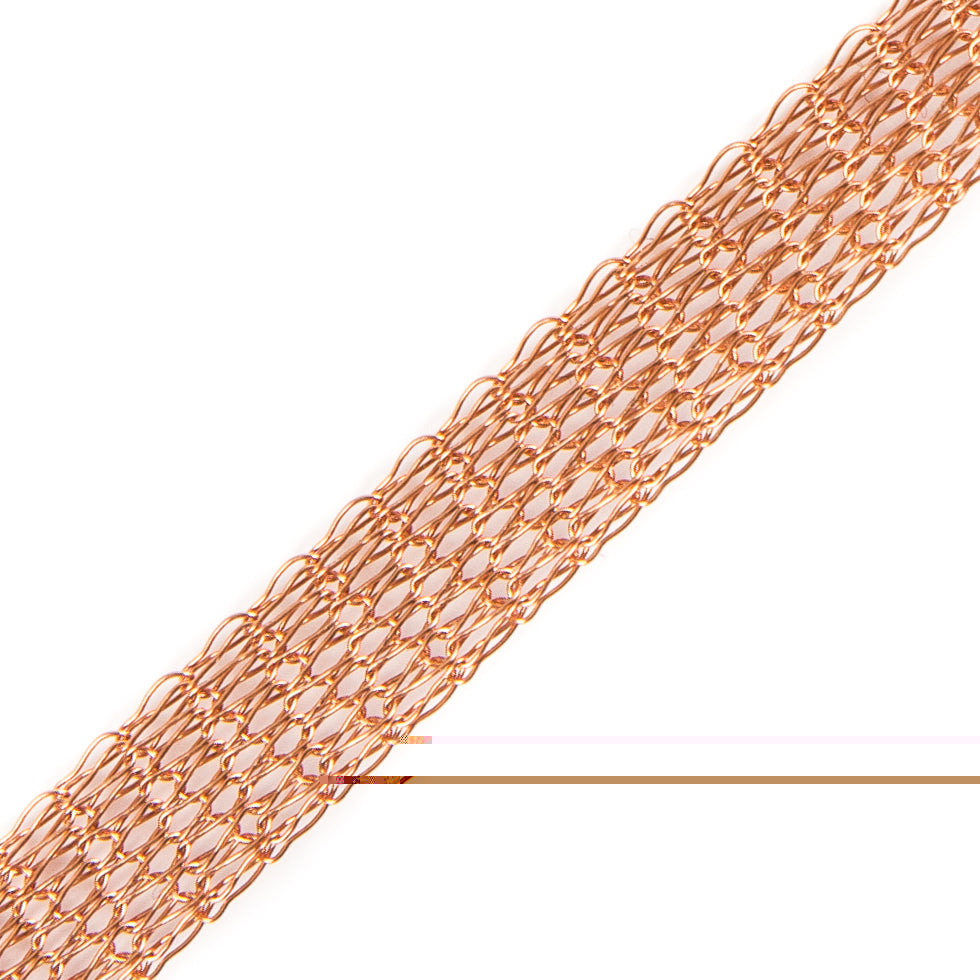 Copper Knit Metal Trim - 0.375
